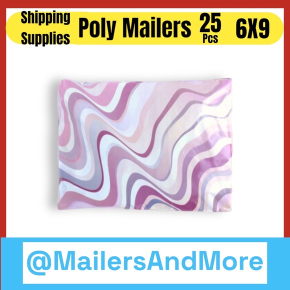 25 6X9 Poly Mailers Abstract Swirl PRICE IS FIRM - Picture 2 of 8